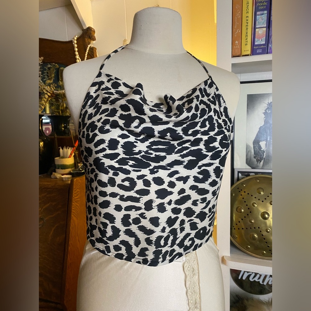 Leopard print going out top